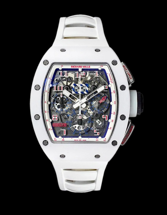 Richard Mille RM011 " Asia Edition " White Ceramic X Black NTPT Sides 2016