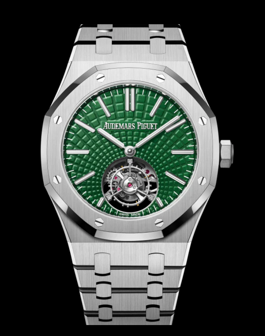 AP 41MM Royal Oak Selfwinding Flying Tourbillon | Titanium Green Dial (Limited Edition Of 50 Pieces) 2022