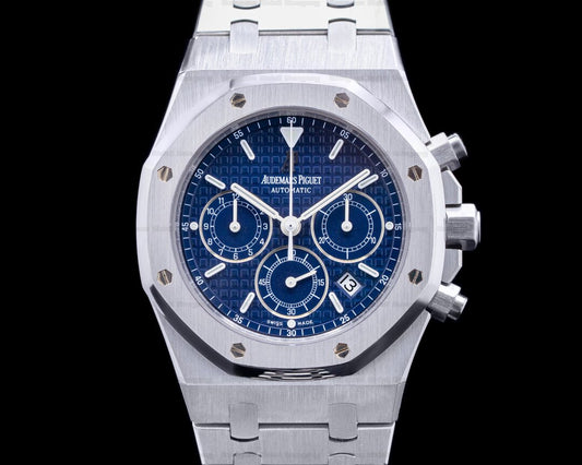 AP Royal Oak Chronograph Stainless Steel Blue Dial